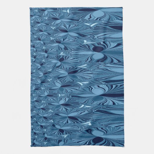 Een mengsel van Blauw Theedoek (Verticaal)