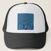Een mengsel van Blauw Trucker Pet (Voorkant)