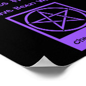 Een menopauzale heks hier. Waarschuwing Poster! Poster (Hoek)