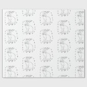 Een mens aannemen cadeaupapier (Vlak)