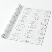 Een mens aannemen cadeaupapier (Uitgerold)