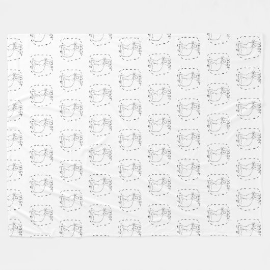 Een mens aannemen fleece deken (Voorkant (Horizontaal))