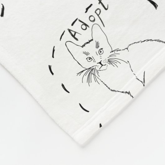 Een mens aannemen fleece deken (Hoek)