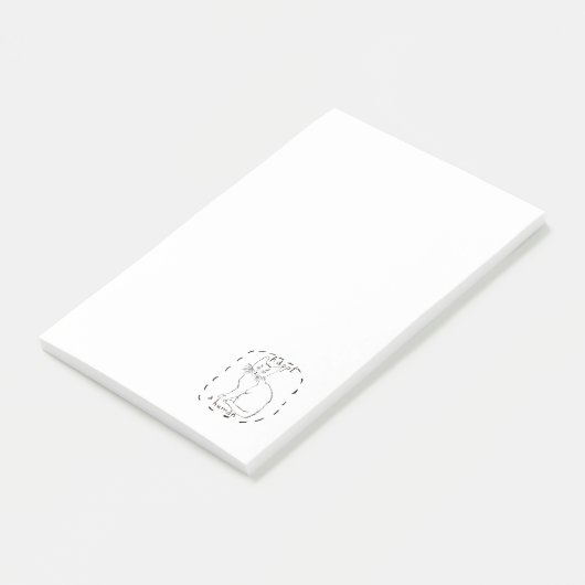 Een mens aannemen post-it® notes (Schuin)