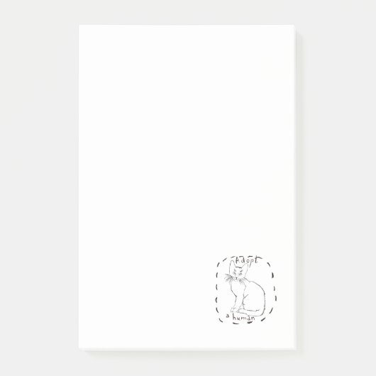 Een mens aannemen post-it® notes (Voorkant)