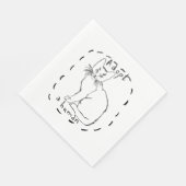 Een mens aannemen servet (Hoek)