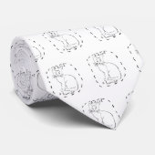 Een mens aannemen stropdas (Opgerold)