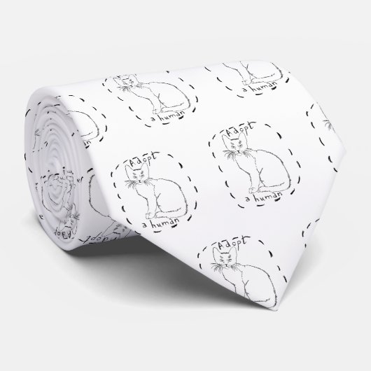 Een mens aannemen stropdas (Opgerold)