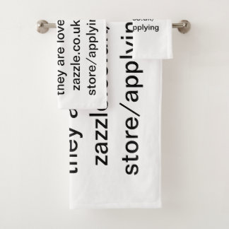 Een mens accepteert dat hij geliefd is. bad handdoek