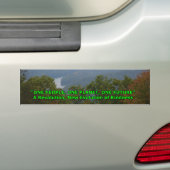 Eén mens, één planet, één toekomst bumpersticker (Op auto)