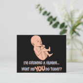 Een menselijk moederschap kweken briefkaart (Staand voorkant)