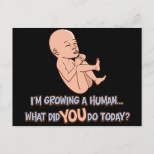 Een menselijk moederschap kweken briefkaart