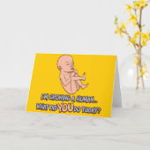 Een menselijk moederschap kweken kaart (Gele Bloem)