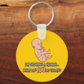 Een menselijk moederschap kweken sleutelhanger (Voorkant)