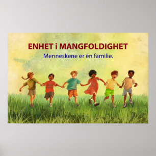 Eén menselijke familie (Noors) Poster