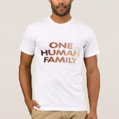 Eén menselijke familie t-shirt (Voorkant)