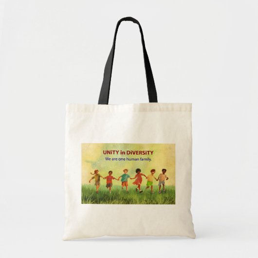 Eén menselijke familie tote bag (Voorkant)