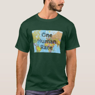 Eén menselijke ras t-shirt
