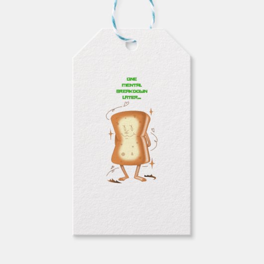 Eén mentale uitsplitsing later cadeaulabel (Voorkant)