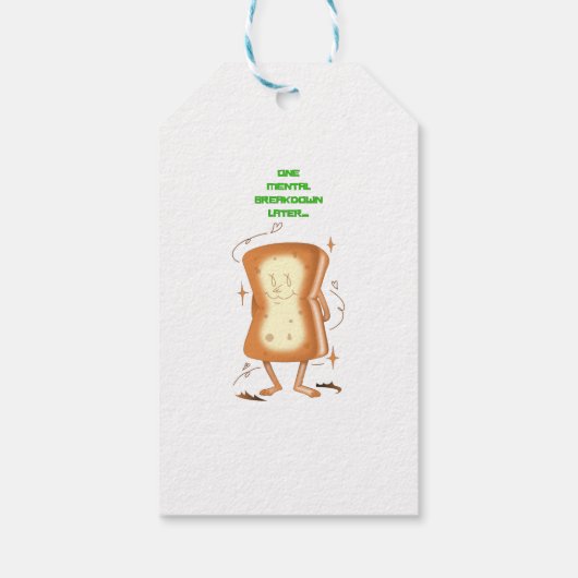 Eén mentale uitsplitsing later cadeaulabel (Achterkant)