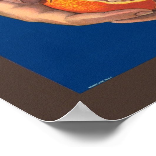 Eén merk kratellabel hebben poster (Hoek)