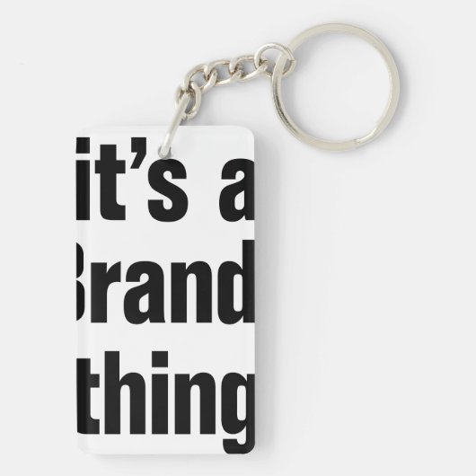 een merknaam sleutelhanger (achterkant)