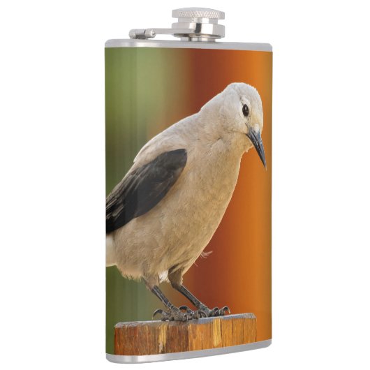 Een merkwaardige Clark's Nutkraker Heupfles (Rechts)