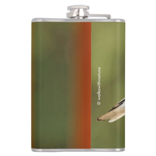 Een merkwaardige Clark's Nutkraker Heupfles (Achterkant)