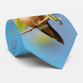 Een merkwaardige kolibrie stropdas (Opgerold)