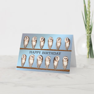 Een merkwaardige verjaardagskaart. kaart