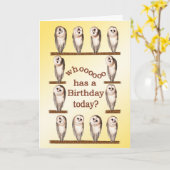 Een merkwaardige verjaardagskaart. kaart (Gele Bloem)