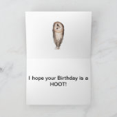 Een merkwaardige verjaardagskaart. kaart (Binnen)