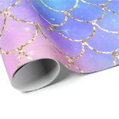 Een Mermaid Galaxy Series Design 10 Cadeaupapier (Rol Hoek)
