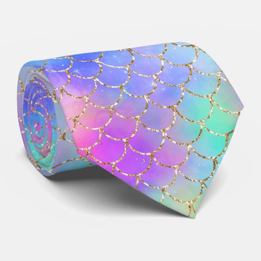 Een Mermaid Galaxy Series Design 10 Stropdas (Opgerold)