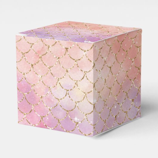 Een Mermaid Galaxy Series Design 12 Bedankdoosjes (Voorkant Zijde)