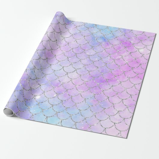 Een Mermaid Galaxy Series Design 1 Cadeaupapier (Uitgerold)