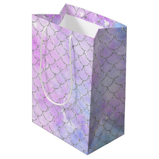 Een Mermaid Galaxy Series Design 1 Medium Cadeauzakje (Achterkant Gekanteld)