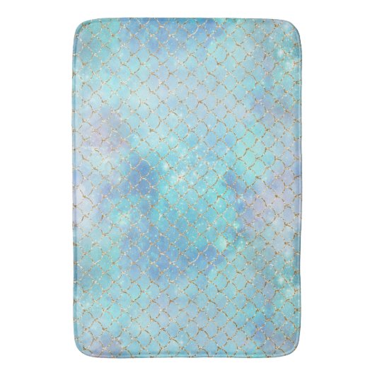 Een Mermaid Galaxy Series Design 2 Badmat (Voorkant Verticaal)