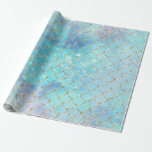 Een Mermaid Galaxy Series Design 2 Cadeaupapier (Uitgerold)