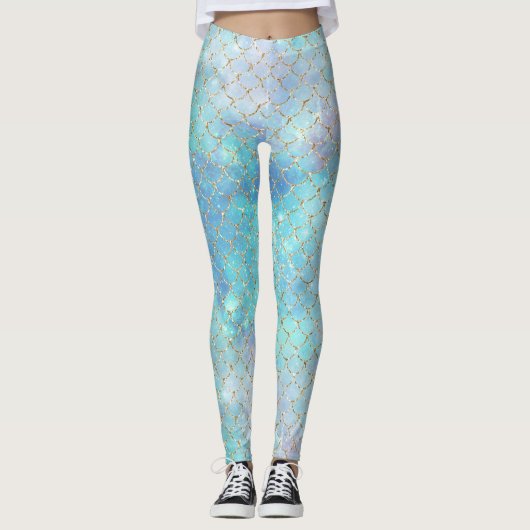 Een Mermaid Galaxy Series Design 2 Leggings (Voorkant)