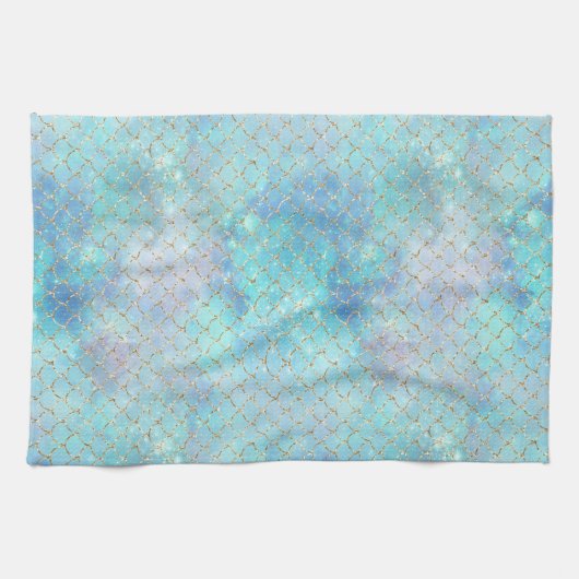 Een Mermaid Galaxy Series Design 2 Theedoek (Horizontaal)