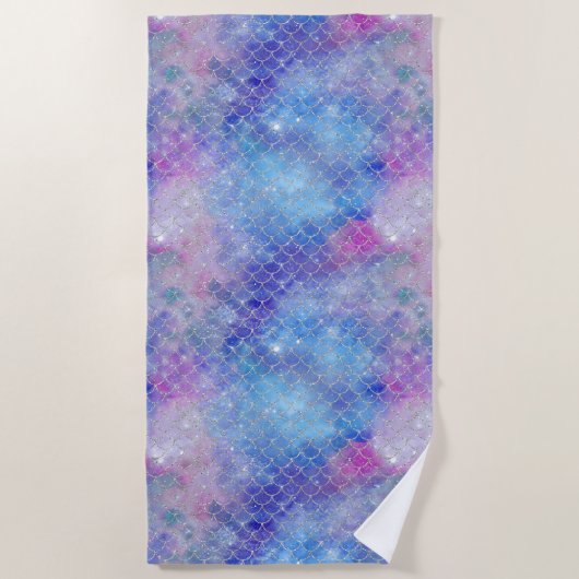 Een Mermaid Galaxy Series Design 5 Strandlaken (Voorkant)