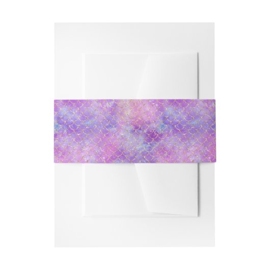 Een Mermaid Galaxy Series Design 8 Uitnodigingen Wikkel (Voorkant Voorbeeld)