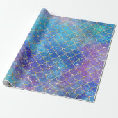 Een Mermaid Galaxy Series Design 9 Cadeaupapier (Uitgerold)