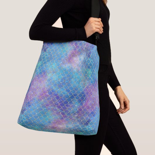 Een Mermaid Galaxy Series Design 9 Crossbody Tas (Dichtbij)