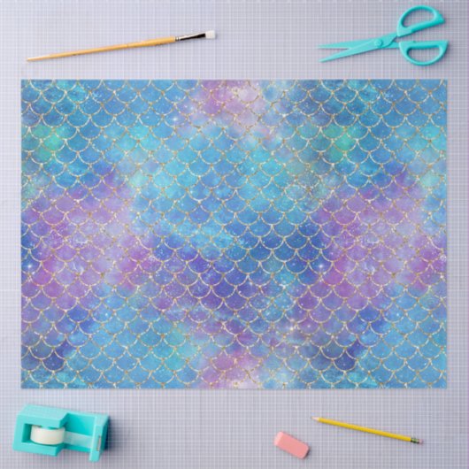 Een Mermaid Galaxy Series Design 9 Tissuepapier (Craft)