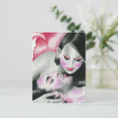 Een Mermaid's Love Briefkaart (Staand voorkant)