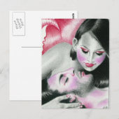 Een Mermaid's Love Briefkaart (Voorkant / Achterkant)