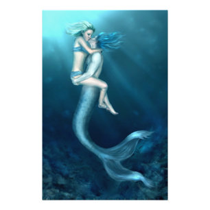Een Merman's Kiss Foto Afdruk