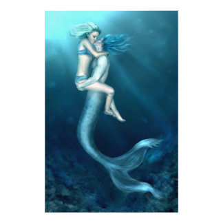 Een Merman's Kiss Foto Afdruk